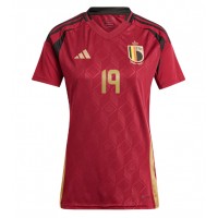 Belgium Johan Bakayoko #19 Replica Home Shirt Ladies Euro 2024 Short Sleeve